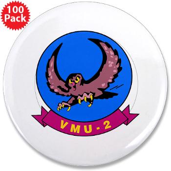 MUAVS2 - M01 - 01 - Marine Unmanned Aerial Vehicle Squadron 2 (VMU-2) - 3.5" Button (100 pack) - Click Image to Close